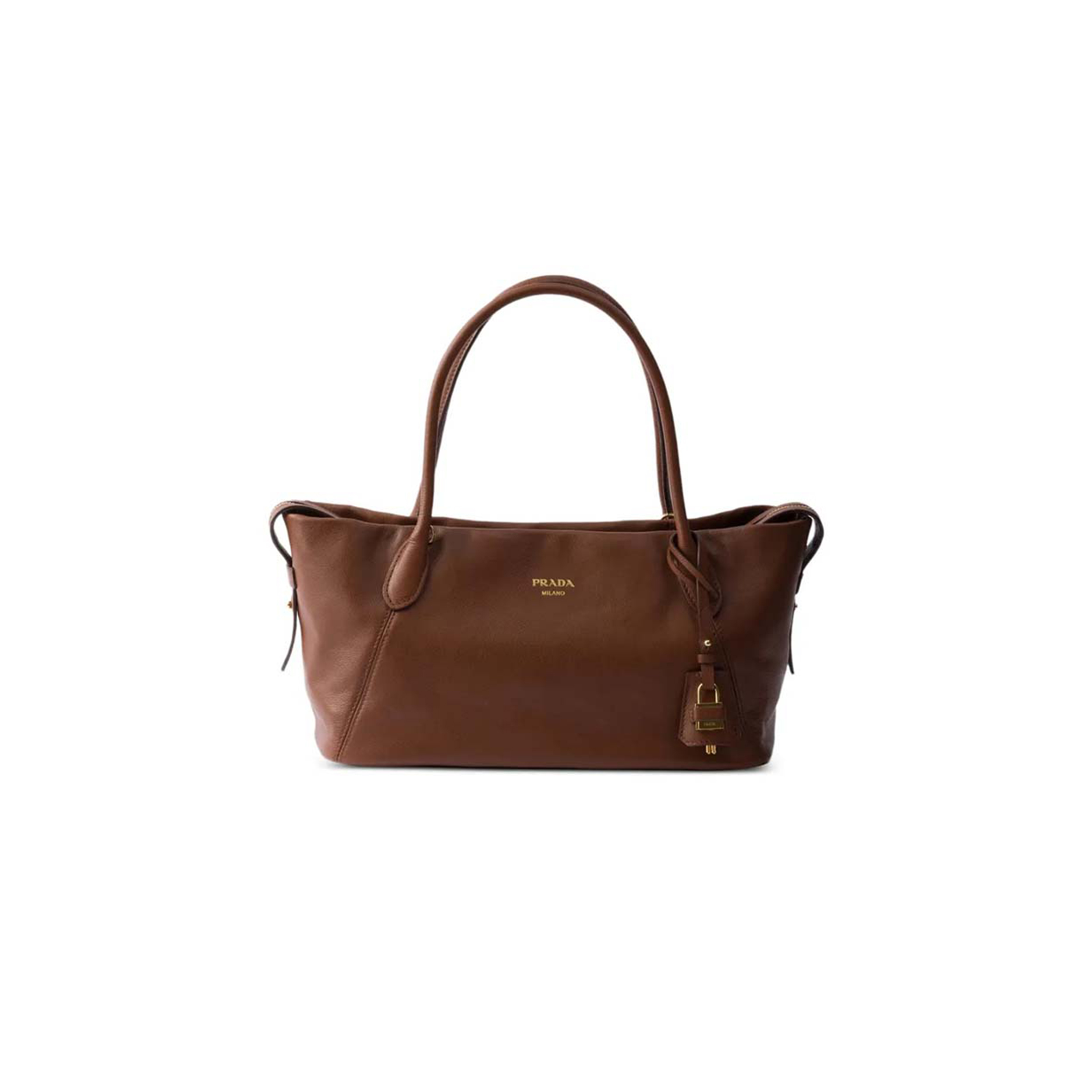 PRADA OUVERT LARGE LEATHER TOTE BAG 1BG661 (32*18.5*13cm)